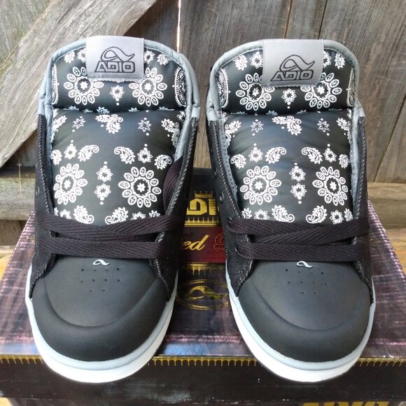 Adio Skate Jasper High Men Size 8 US Black/Bandana LP 9562 Sales Sample Denim main image 15